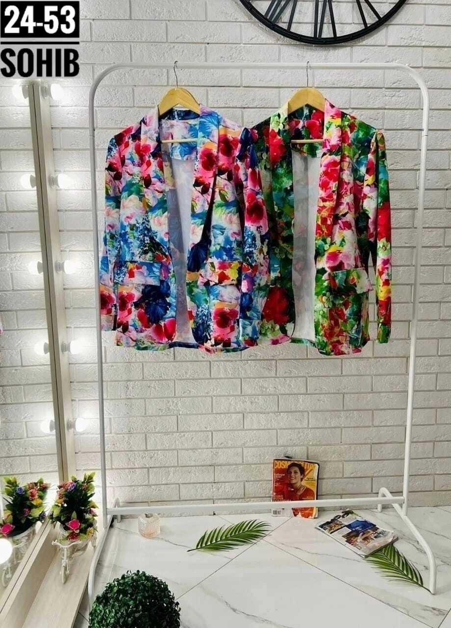 пиджак женский ,пиджак с цветочным принтом,пиджак с принтом,пиджак женский,цветной пиджак женский