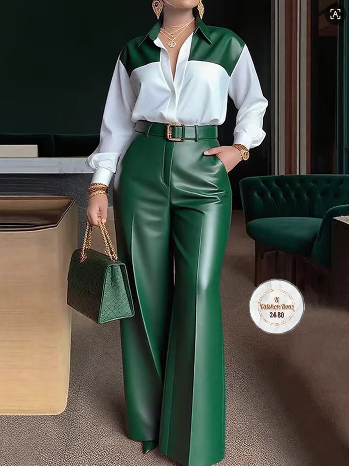 образ с брюками палаццо,модные брюки,женские брюки кожаные,брюки из искусственной кожи с высокой талией,женские брюки из искусственной кожи