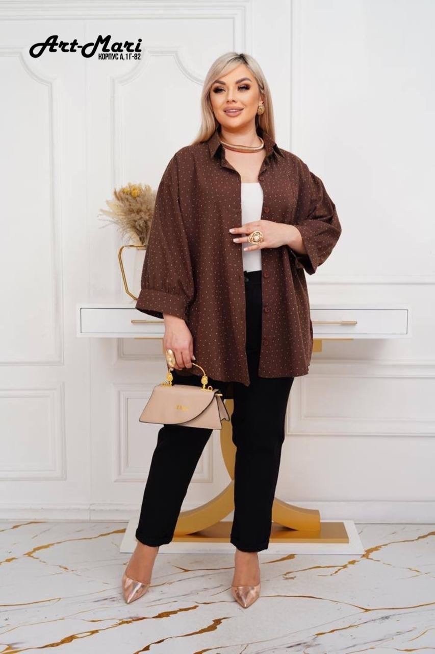 рубашка туника,блуза свободного кроя, больших размеров,блузка женская