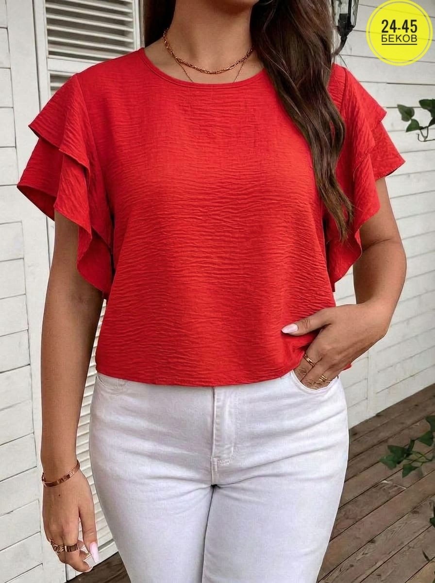 блузка с оборками,летняя блузка,блузка женская,блузка с рукавами,блузы женские