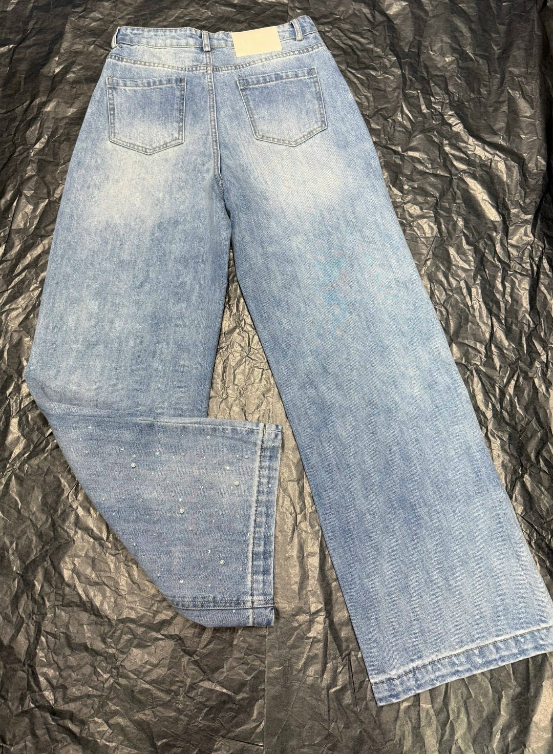 широкие джинсы,широкие джинсы из денима house of sunny синий,брюки джинсовые,джинсы женские широкие,джинсы