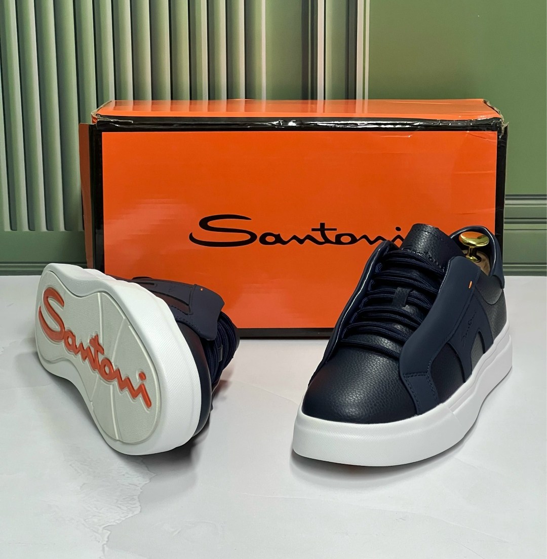 кроссовки santoni,кеды santoni мужские,,кожаные кеды santoni,кеды santoni
