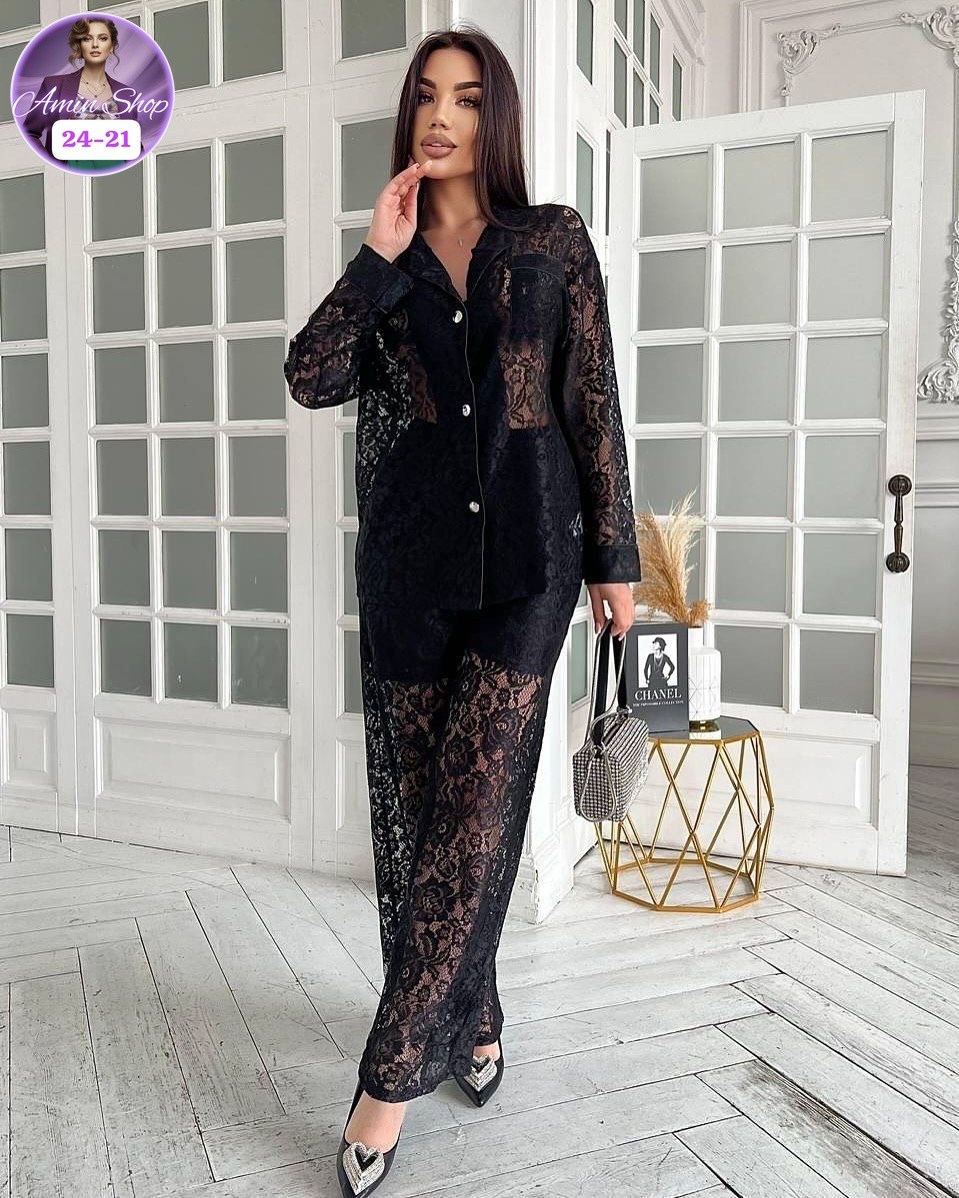 костюм кружевной брючный с поясом гипюр emberens,костюм двойка гипюр,гипюровый костюм,костюм женский кружевной брючный emberens,брючный костюм