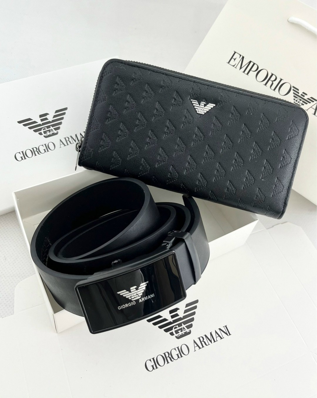 подарочный набор для мужчины ремень и портмоне,мужской подарочный набор,мужские наборы ремень и кошелек,набор армани мужской,мужские ремни