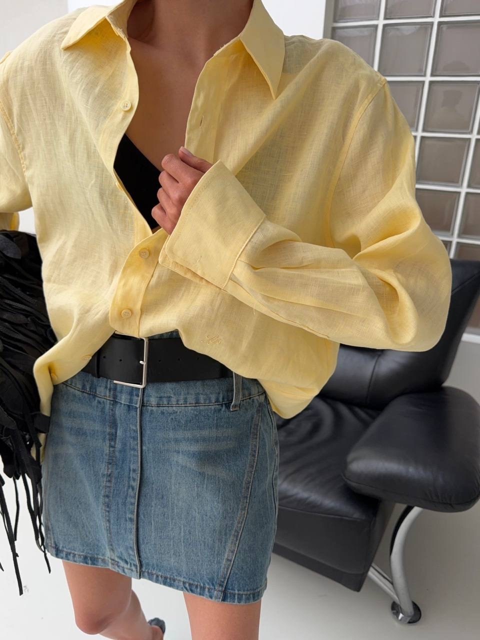 желтая рубашка,женская рубашка,рубашка повседневная,льняная рубашка,рубашка модная