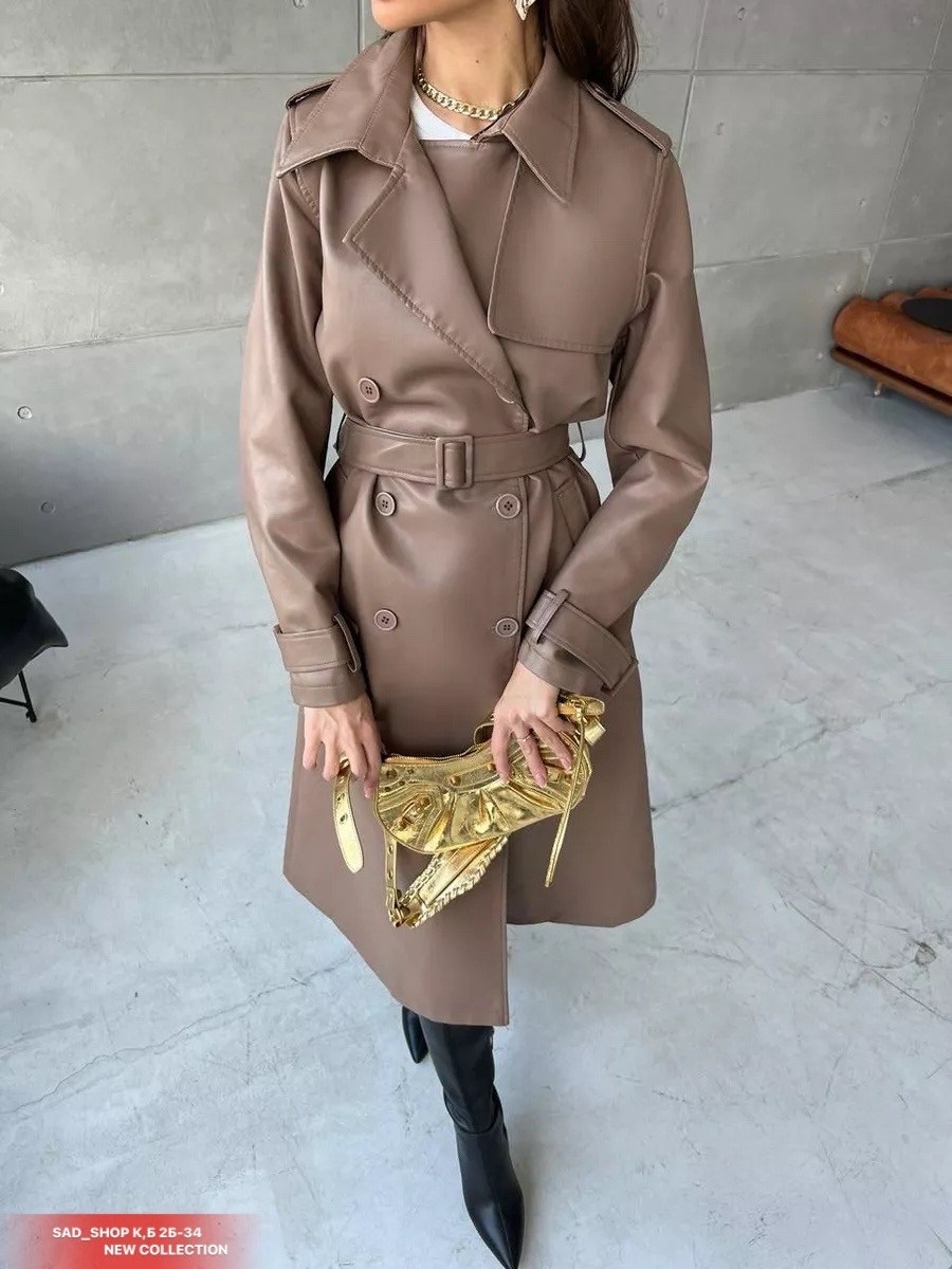 тренч из экокожи,тренч женский,тренч плащ кожаный длинный simile instyle 332809250,плащ женский тренч кожаный тренч оверсайз,тренч кожаный