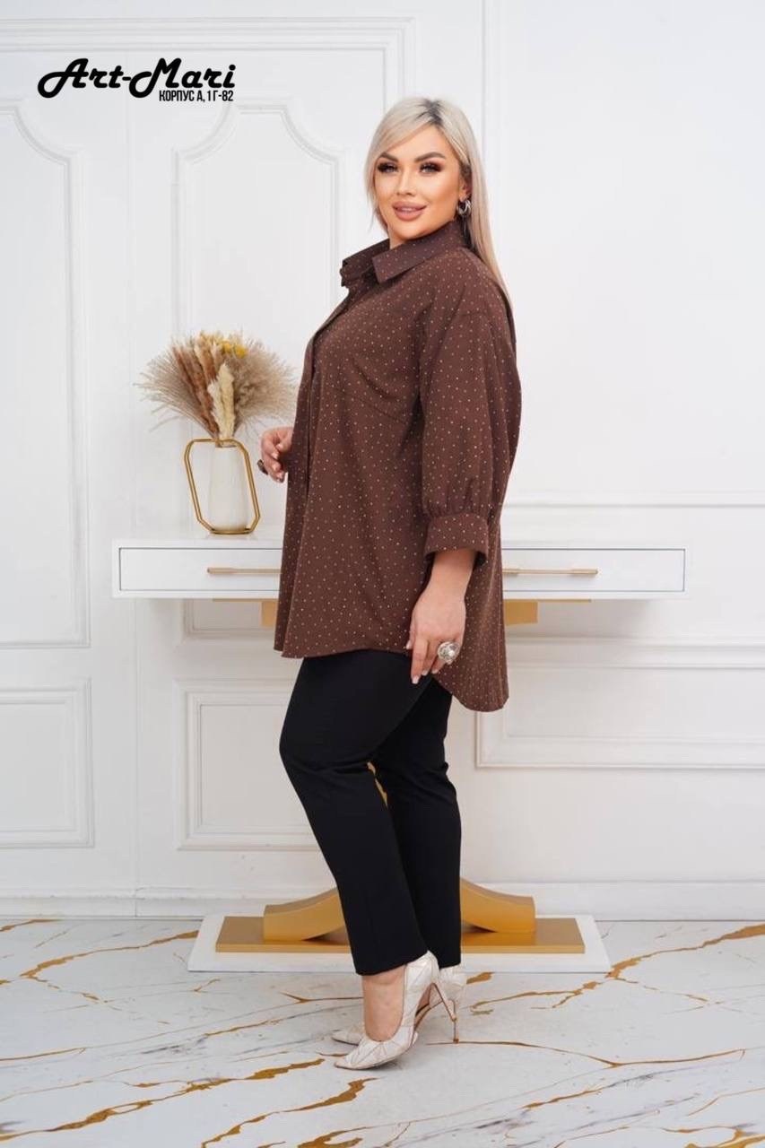 рубашка туника,блуза свободного кроя, больших размеров,блузка женская