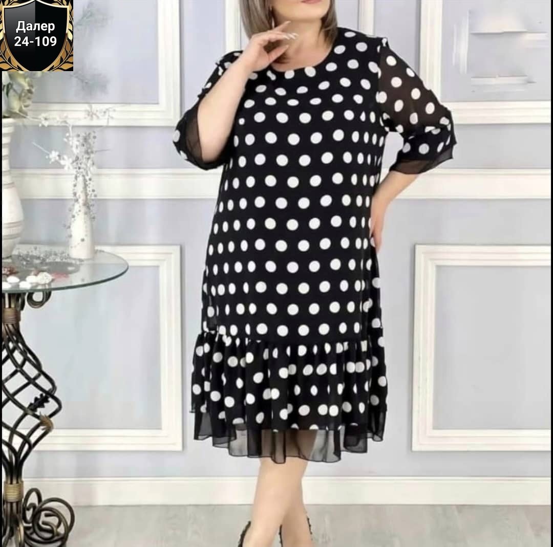 платье женское,платье в горошек,вечернее платье больших размеров нарядное в горошек saliya brand,нарядное платье,платье больших размеров