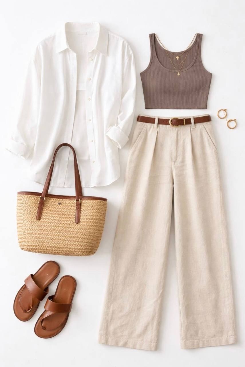 летняя одежда для женщин,мода для женщин,одежда для женщин,льняные брюки