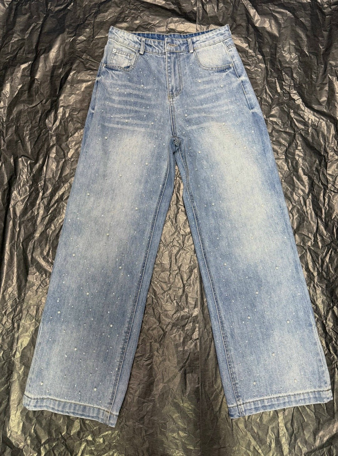 широкие джинсы,широкие джинсы из денима house of sunny синий,брюки джинсовые,джинсы женские широкие,джинсы