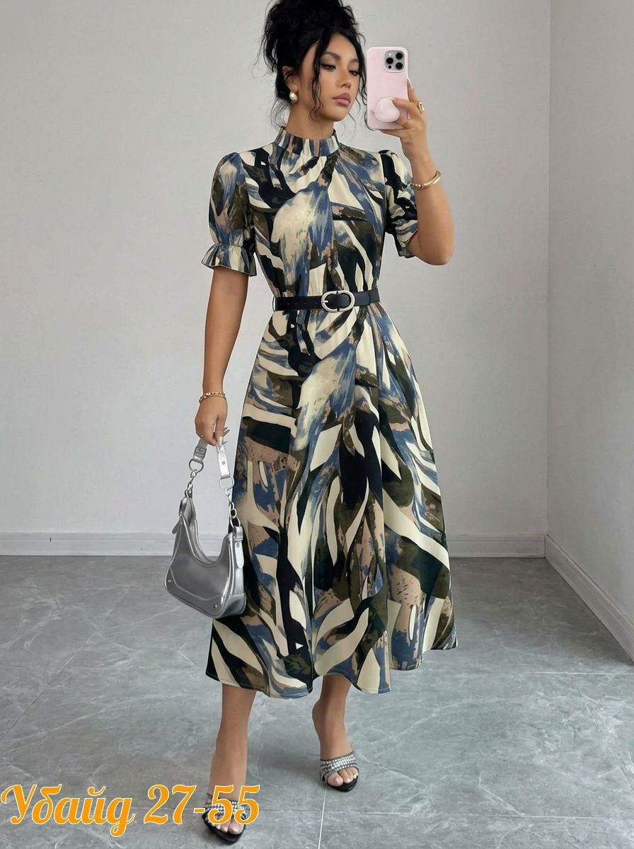 платье женское миди,нарядное платье,платье женское с принтом,женская платье,стильное платье