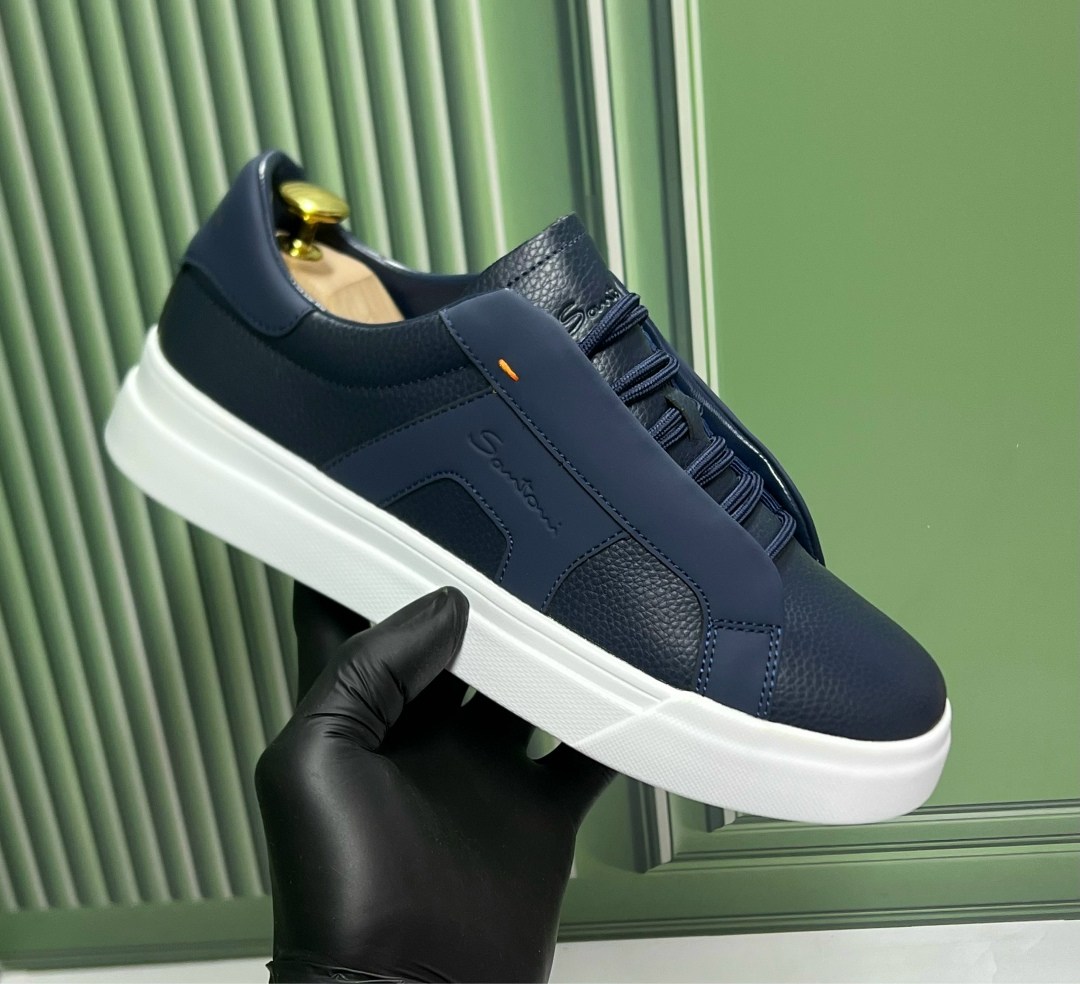 кроссовки santoni,кеды santoni мужские,,кожаные кеды santoni,кеды santoni