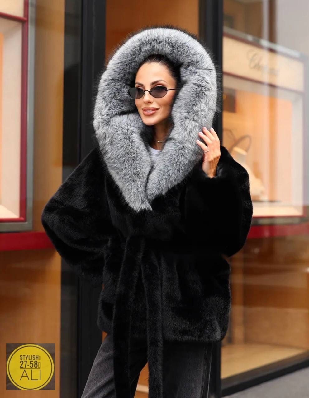 женская шуба,шуба из эко меха под норку,шуба женская модель очень красивая мех идет под норка есть с капюшоном,норковая шуба автоледи графит,норковая шуба с капюшоном