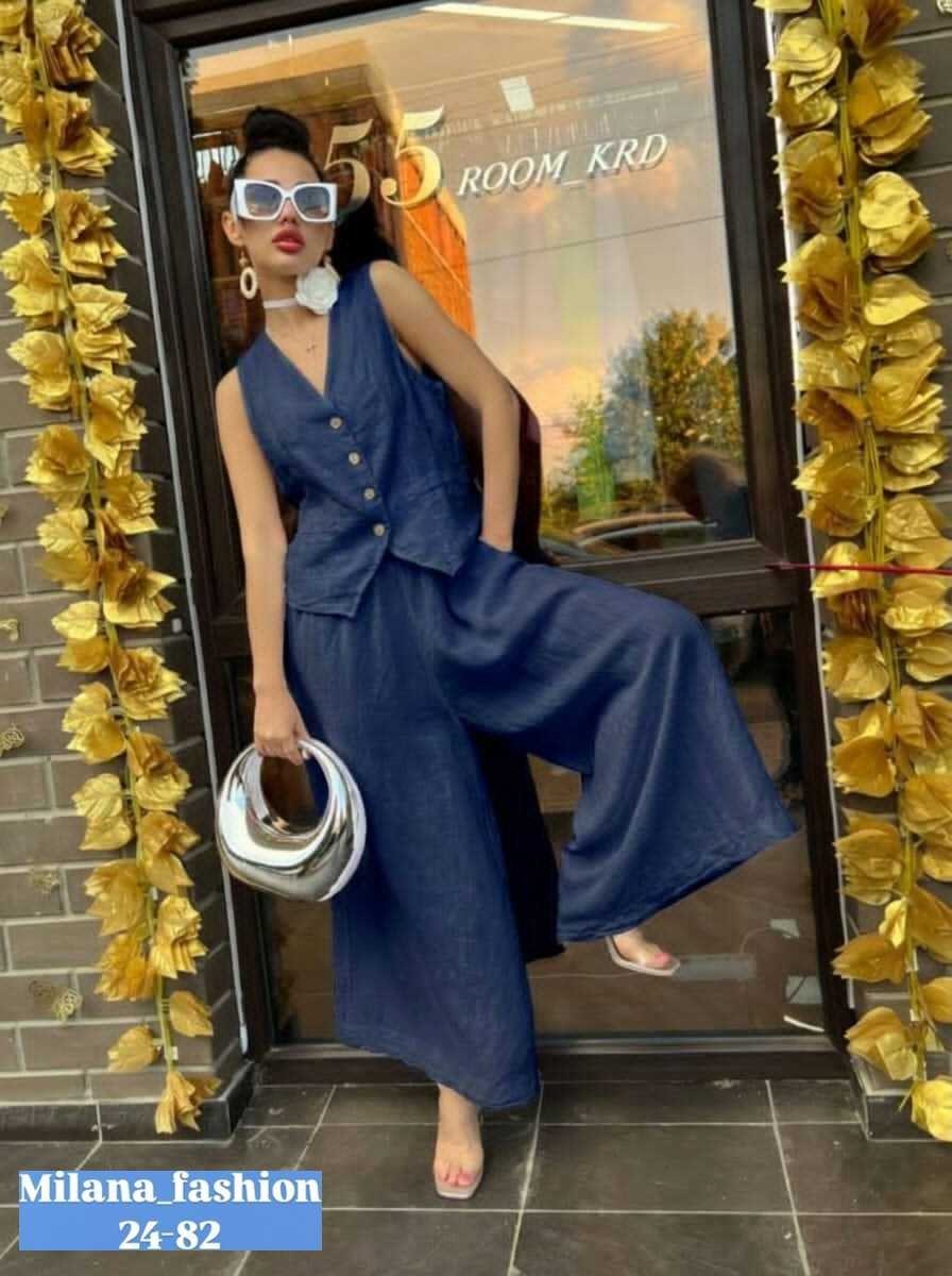 джинсовый костюм брючный палаццо с жилетом vera nova,джинсовый костюм брючный палаццо с жилетом vera nova 327890108,джинсовый костюм брючный палаццо с жилетом vera nova цвет синий,джинсовый брючный ко