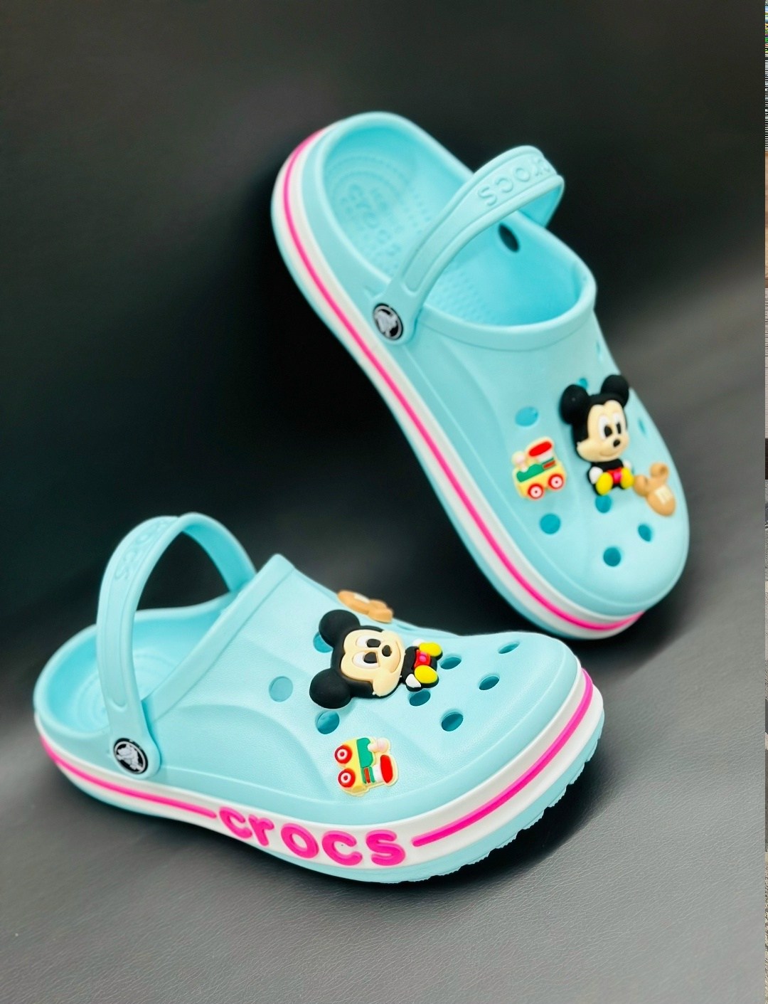 кроксы с микки маусом,,кроксы детские,для кроксов джибитсы,сабо кроксы детские