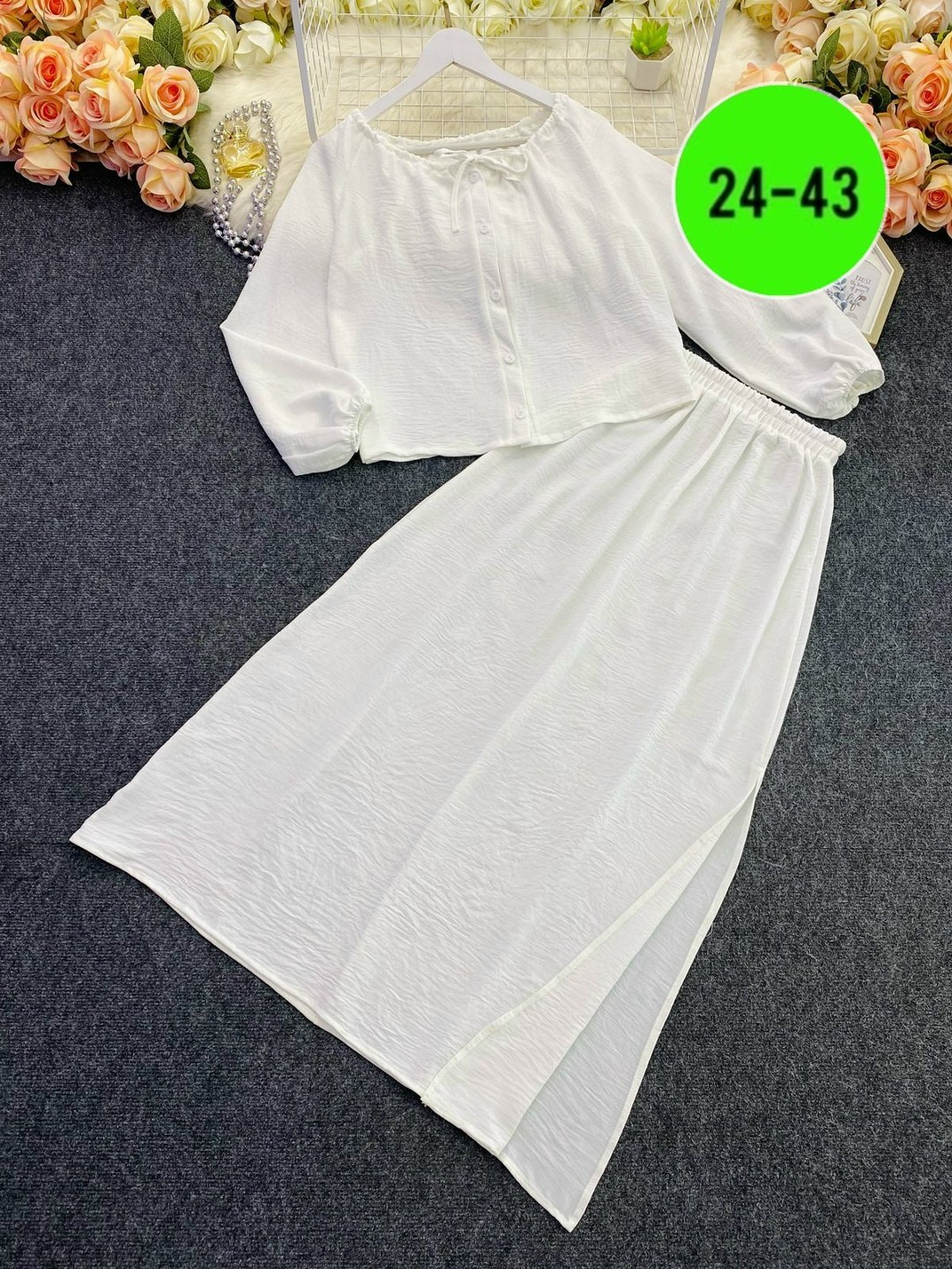 костюм с юбкой женский,костюм женский,костюм с юбкой,костюм с юбкой арт. 11161994,летний костюм с длинной юбкой