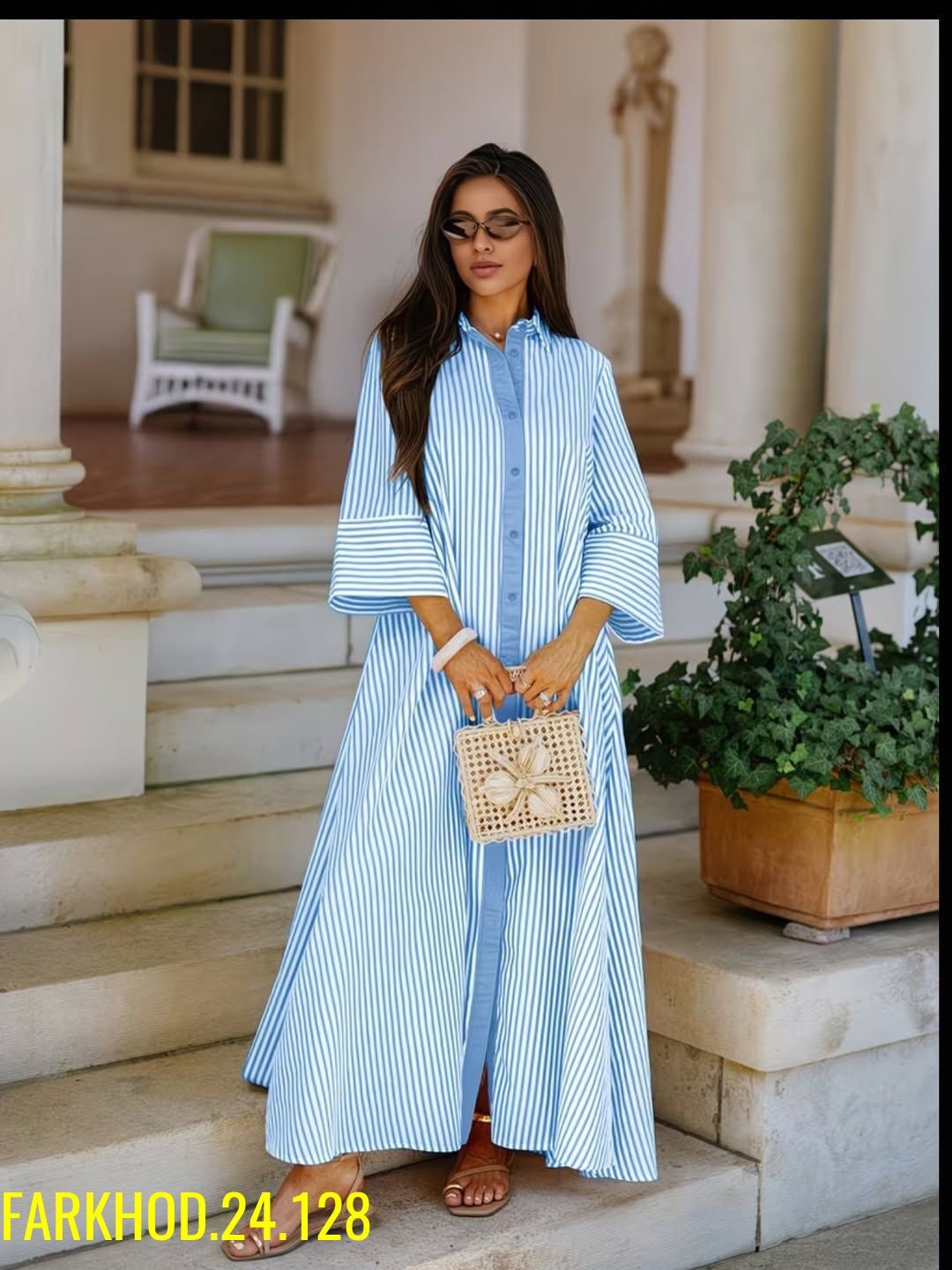 платья,модное платье,длинное платье,платье рубашка,платья в полоску