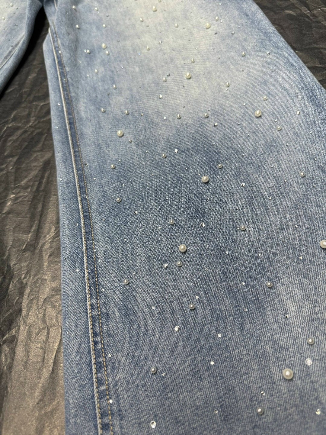 широкие джинсы,широкие джинсы из денима house of sunny синий,брюки джинсовые,джинсы женские широкие,джинсы