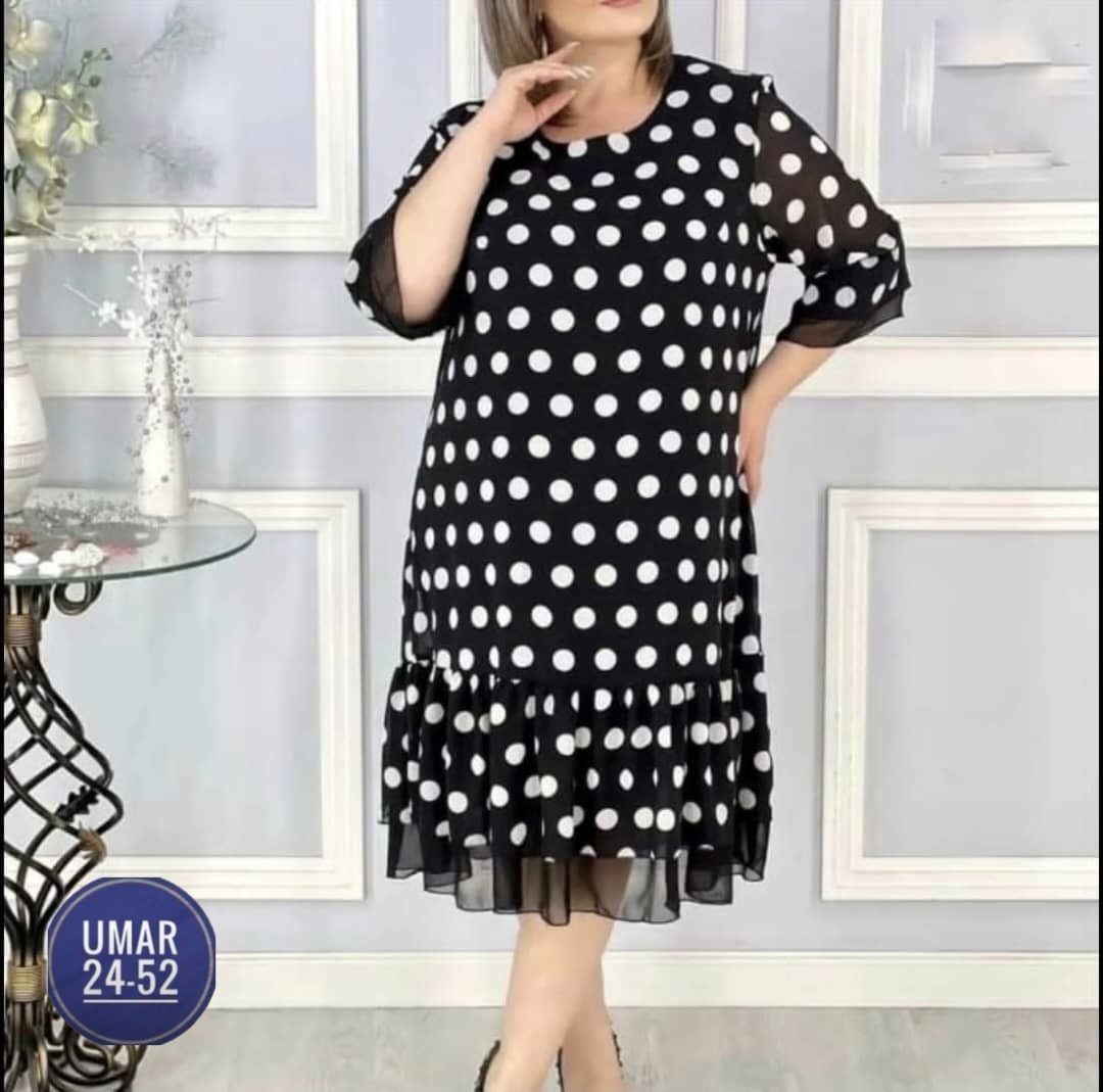 платье в горошек,платье женское,вечернее платье больших размеров нарядное в горошек saliya brand,стильное платье,нарядное платье