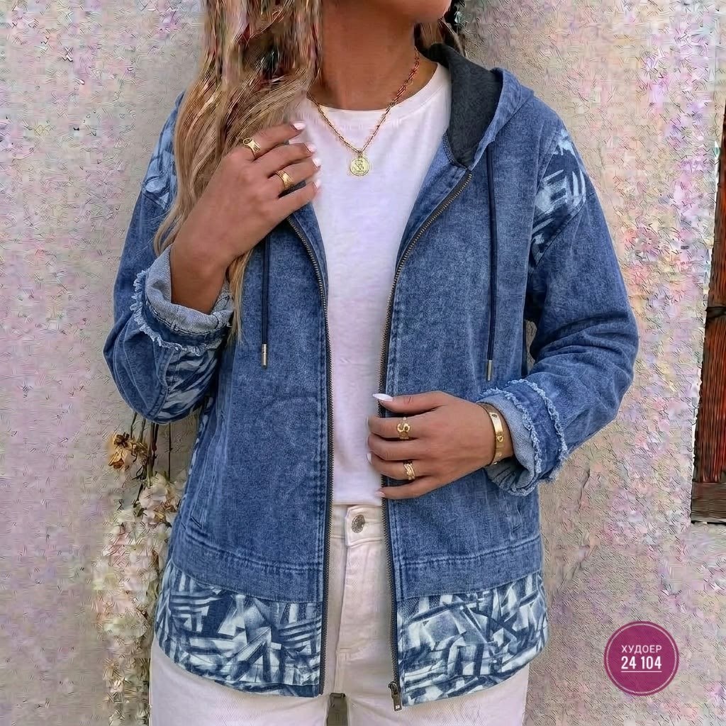 куртка женская джинсовая,джинсовая куртка,джинсовая курточка,джинсовка с капюшоном,куртка джинсовая с капюшоном