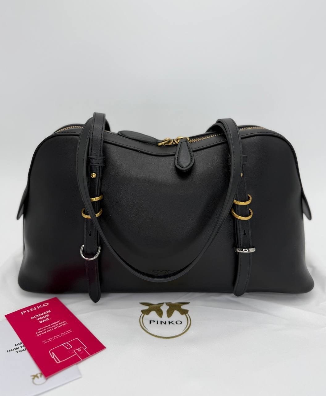 сумка pinko,сумка pinko женская,сумка pinko черный,женская черная сумка escape baguette pinko,сумка escape baguette pinko 105334/a0q0 чёрный