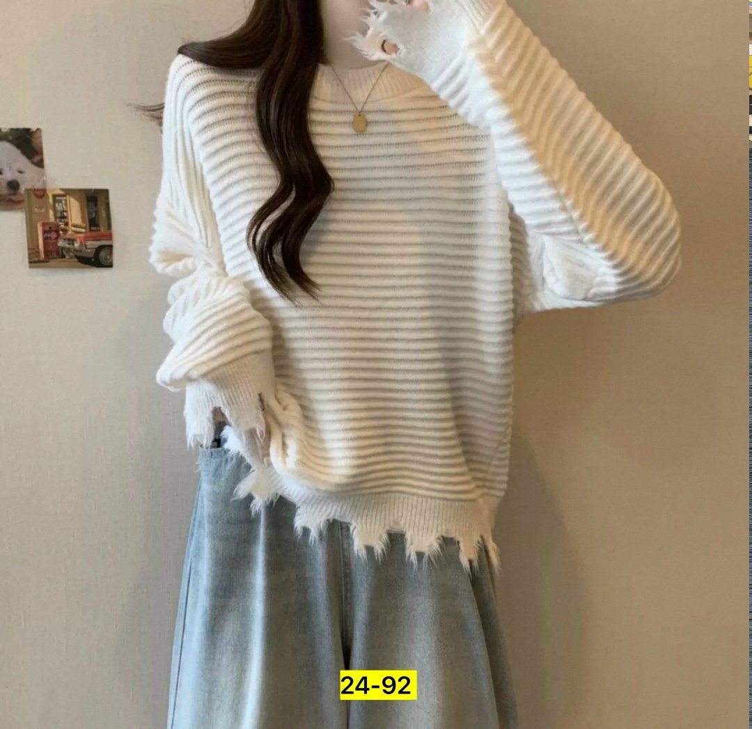 wywm повседневный вязаный свитер с круглым вырезом,кофта стиль,свободный повседневный свитер,трикотажный свитер,свитер женский