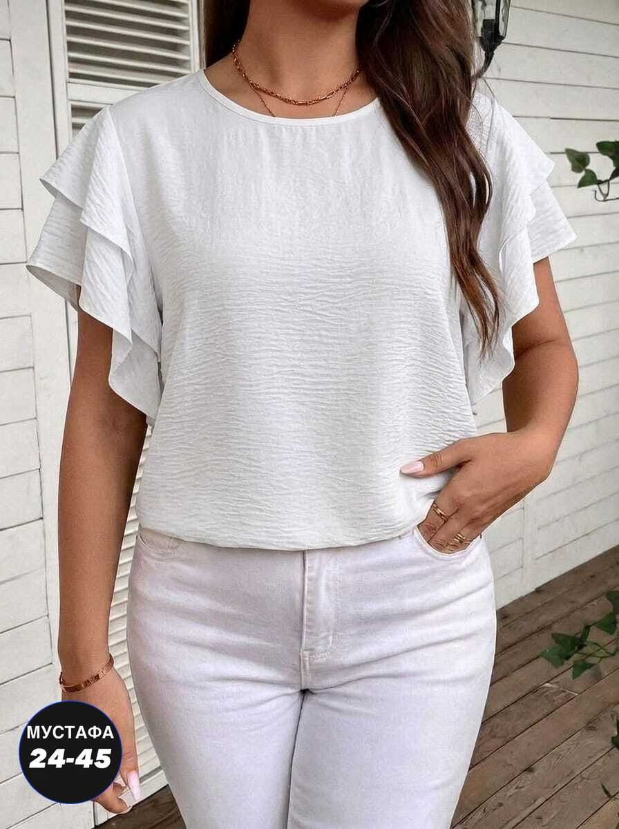 блузка женская,блуза,женская блуза,блузка с оборками,модная блузка