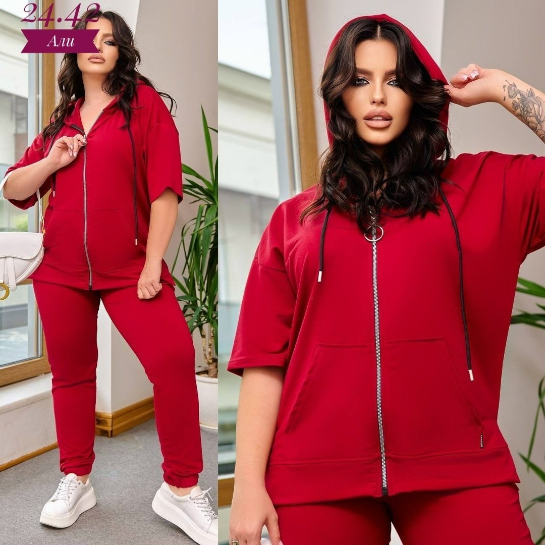 cпортивный костюм больших размеров,костюм для отдыха женский,костюм женский,трикотажные костюмы,женский трикотажный костюм