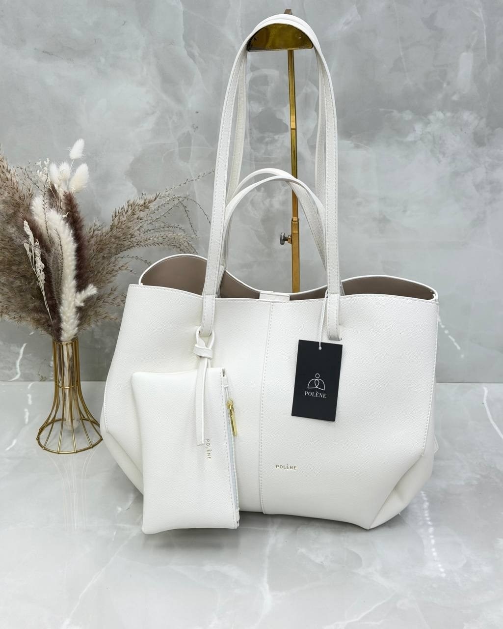 сумка женская polene cyme mini черная с ручками,сумка женская,сумка polene,сумка polene из натуральной кожи,сумка