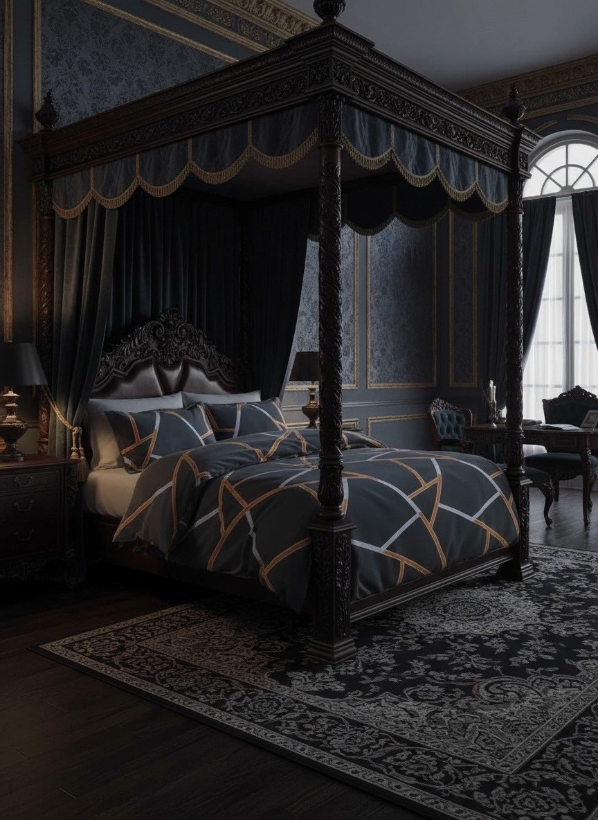 комплект постельного белья,черное постельное белье,постельное белье,роскошный комплект постельного белья,комплект постельного белья с геометрическим