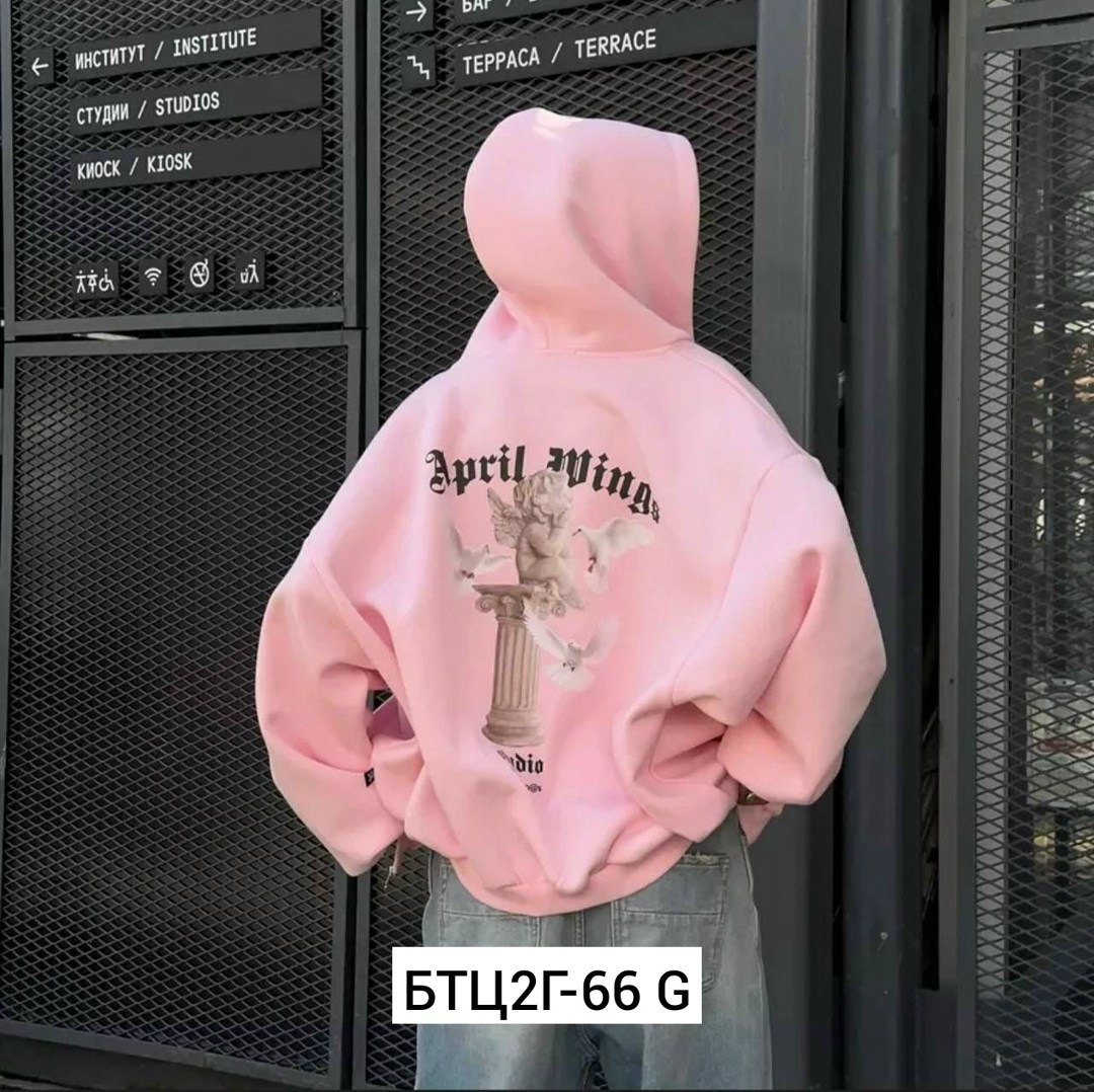 зип худи оверсайз на молнии с принтом с начесом,зип худи оверсайз с начесом с принтом april wings,женская розовая толстовка aligaia,зип худи оверсайз на молнии с принтом с начесом april wings,зип худи