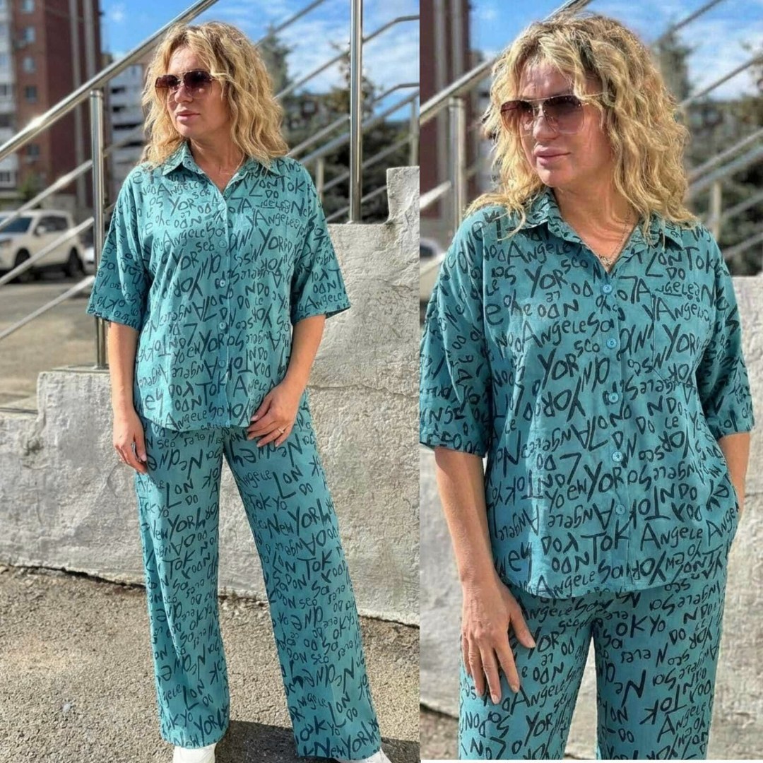 костюм для женщин,летние костюмы,стильные костюмы,брючный костюм большого размера,костюм из штапеля на лето брючный