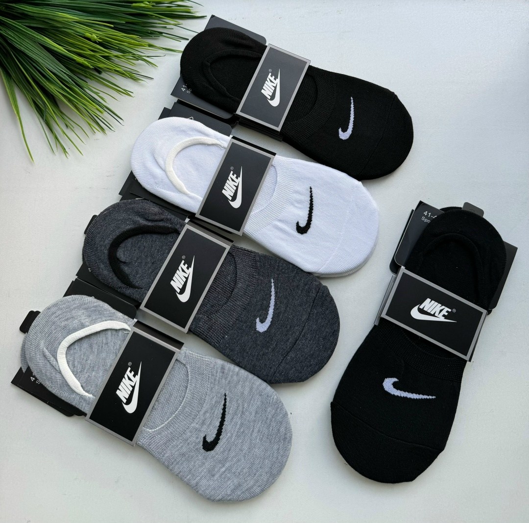 подследники мужские,носки мужские,носки средние хлопковые набор 5 пар nike,носки найк следки,носки набор короткие следки