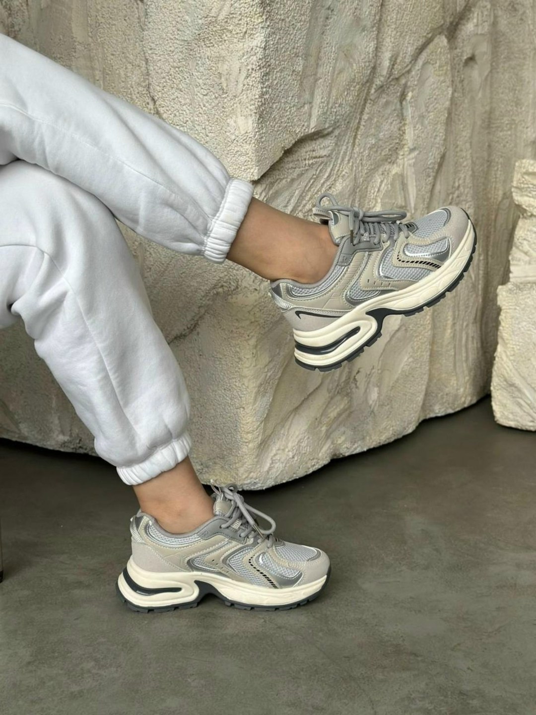 кроссовки женскиe,кроссовки wenpu chunky sneakers women's low-top серый,кроссовки,кроссовки ,кроссовки эко