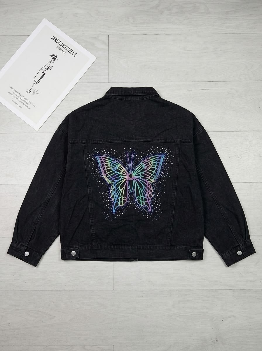 женские джинсовые куртки,джинсовая куртка,женская джинсовая куртка с вышивкой,свободная джинсовая куртка,джинсовка куртка джинсовая