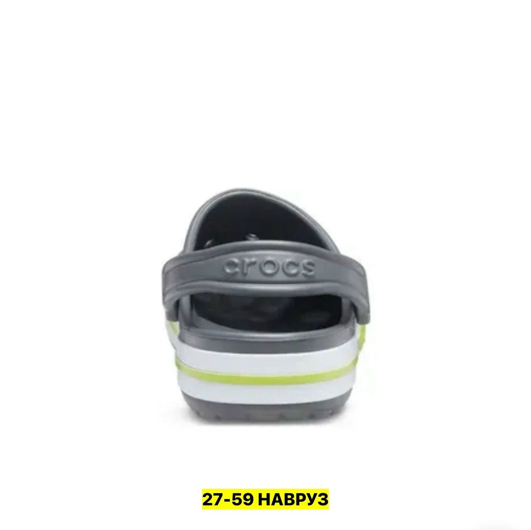 crocs 205089,crocs bayaband clog,сабо crocs bayaband,сабо crocs crocband clog charcoal/ocean, размер m11 (45-46),сабо crocs