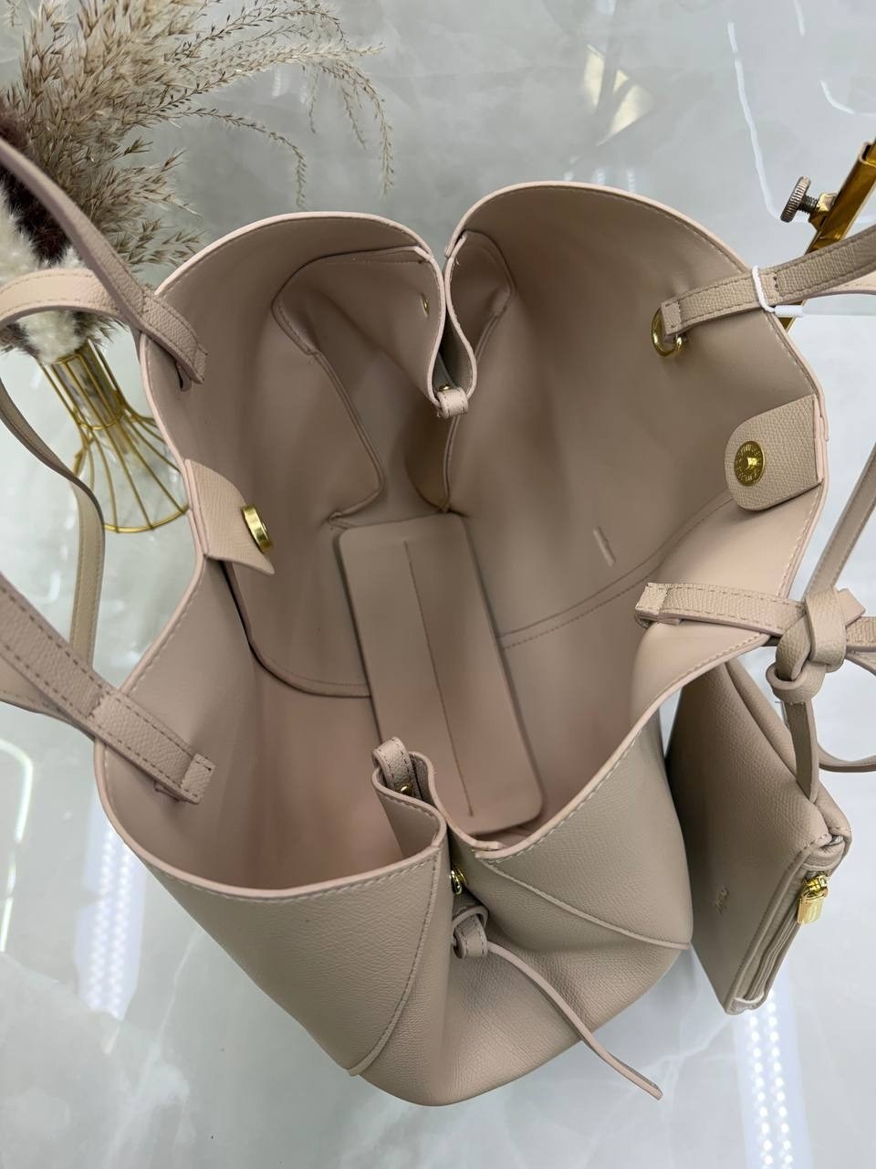 сумка женская polene cyme mini черная с ручками,сумка женская,сумка polene,сумка polene из натуральной кожи,сумка