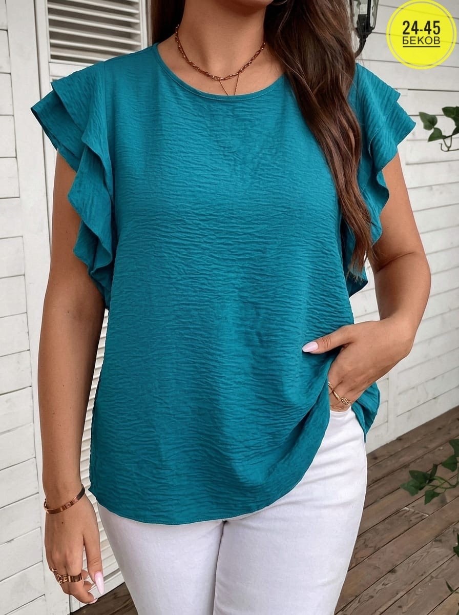 блузка с оборками,летняя блузка,блузка женская,блузка с рукавами,блузы женские