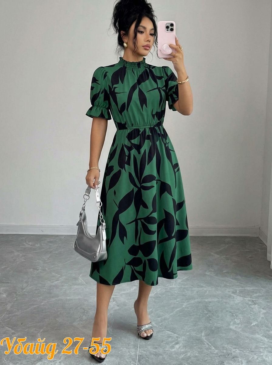 платье женское миди,нарядное платье,платье женское с принтом,женская платье,стильное платье