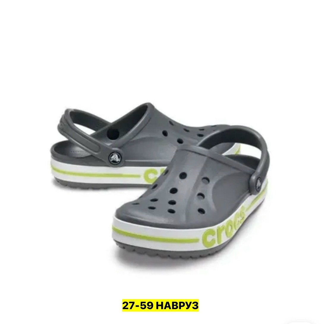 crocs 205089,crocs bayaband clog,сабо crocs bayaband,сабо crocs crocband clog charcoal/ocean, размер m11 (45-46),сабо crocs