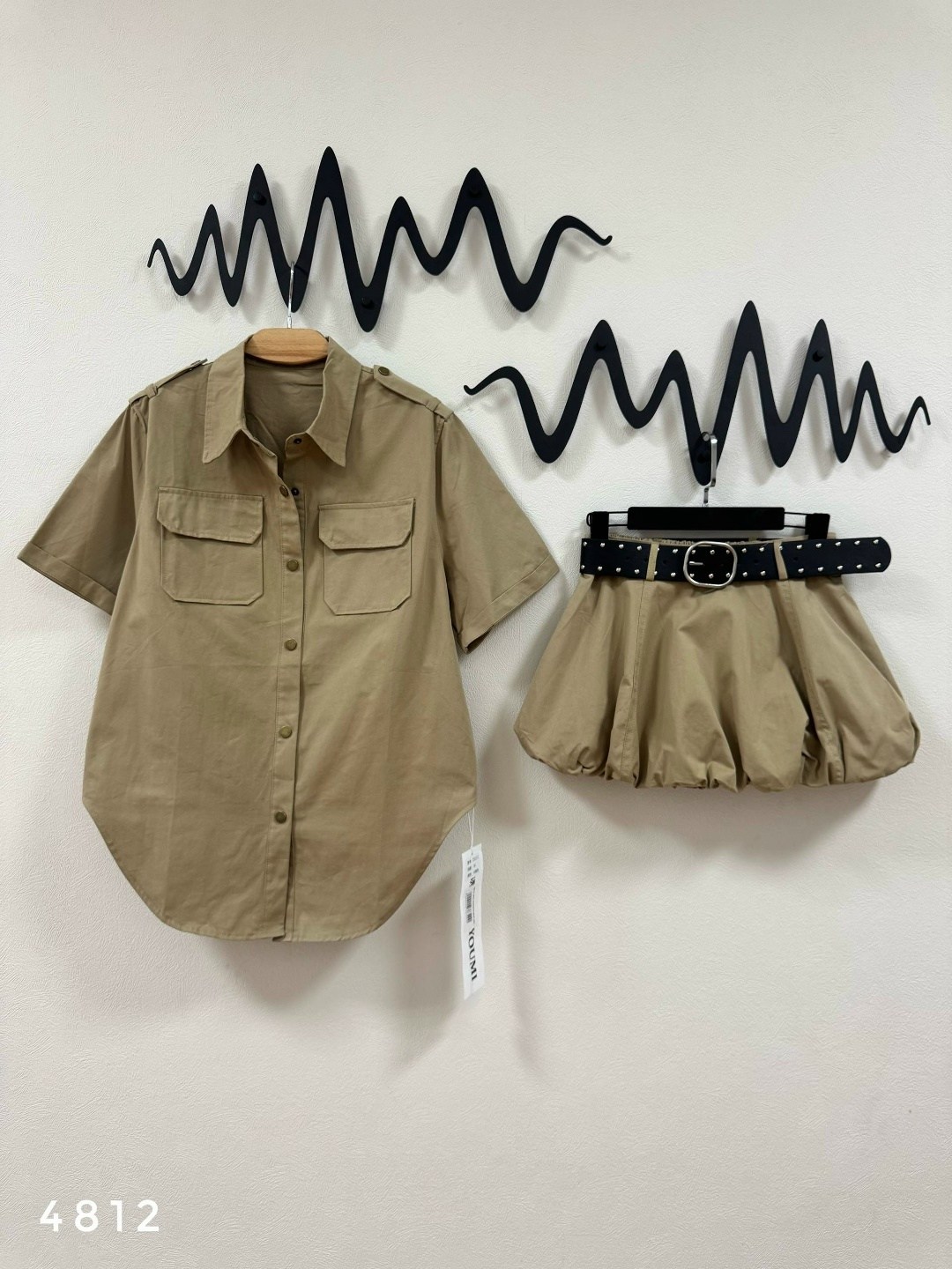 повседневная рубашка,рубашка с карманами,рубашка карго,комплект костюм,модная рубашка