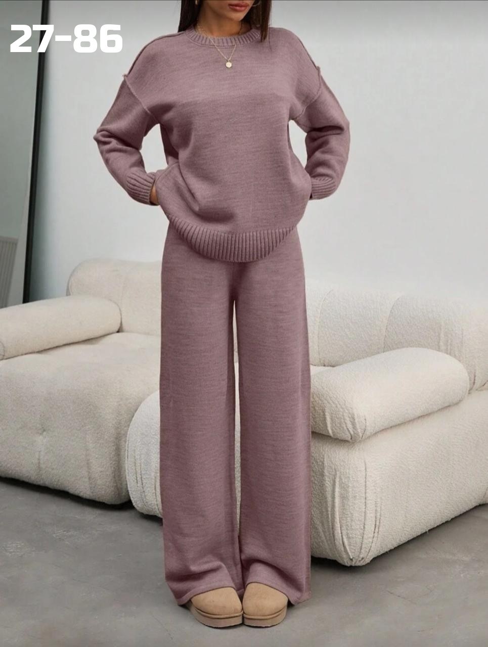 костюм женский кофта и штаны арт. 1549041,трикотажные костюмы,женский костюм серый,женские костюмы,костюм двойка кашемир