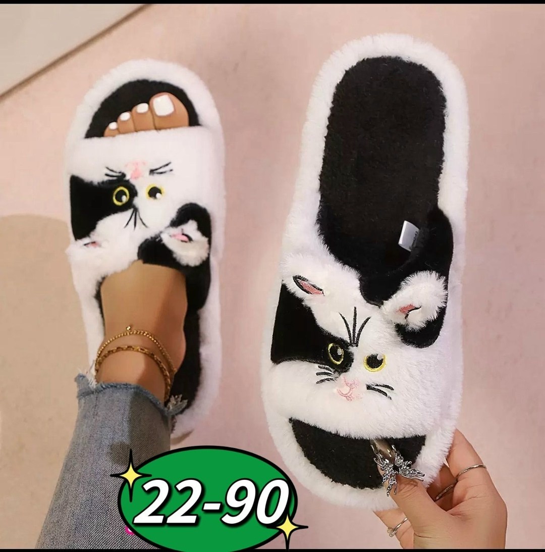 женские домашние тапочки с открытым носком,женские домашние тапочки,cat slippers женские легкие пушистые домашние тапочки,домашние тапочки пушистые женские,женские тапки