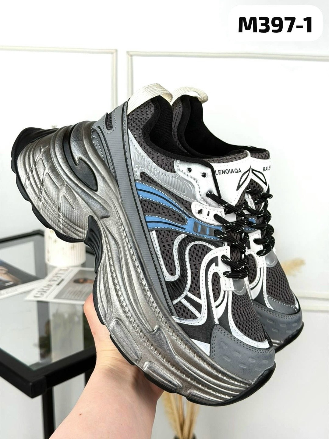 кроссовки женскиe,кроссовки,массивные кроссовки,кроссовки на платформе,серебряные кроссовки