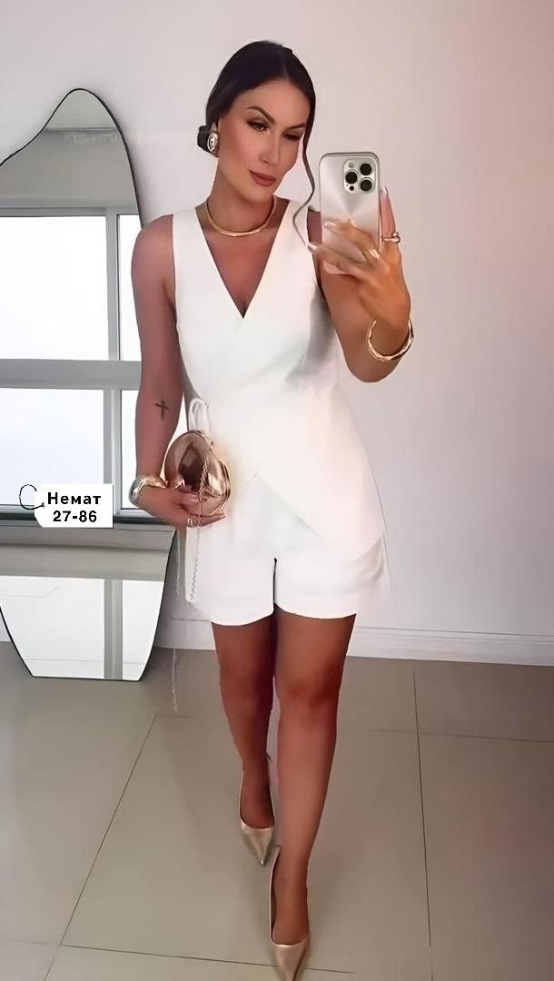 костюм белый,женские летние костюмы,элегантные комбинезоны,женский костюм с шортами,женские костюмы