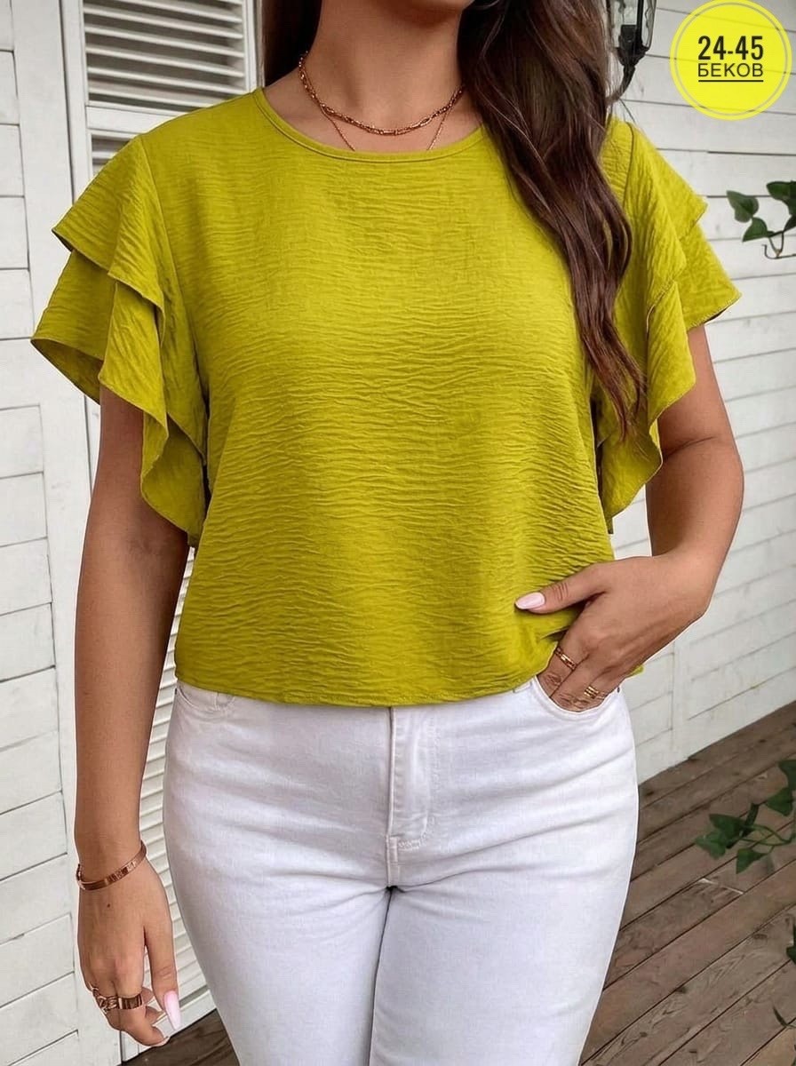 блузка с оборками,летняя блузка,блузка женская,блузка с рукавами,блузы женские