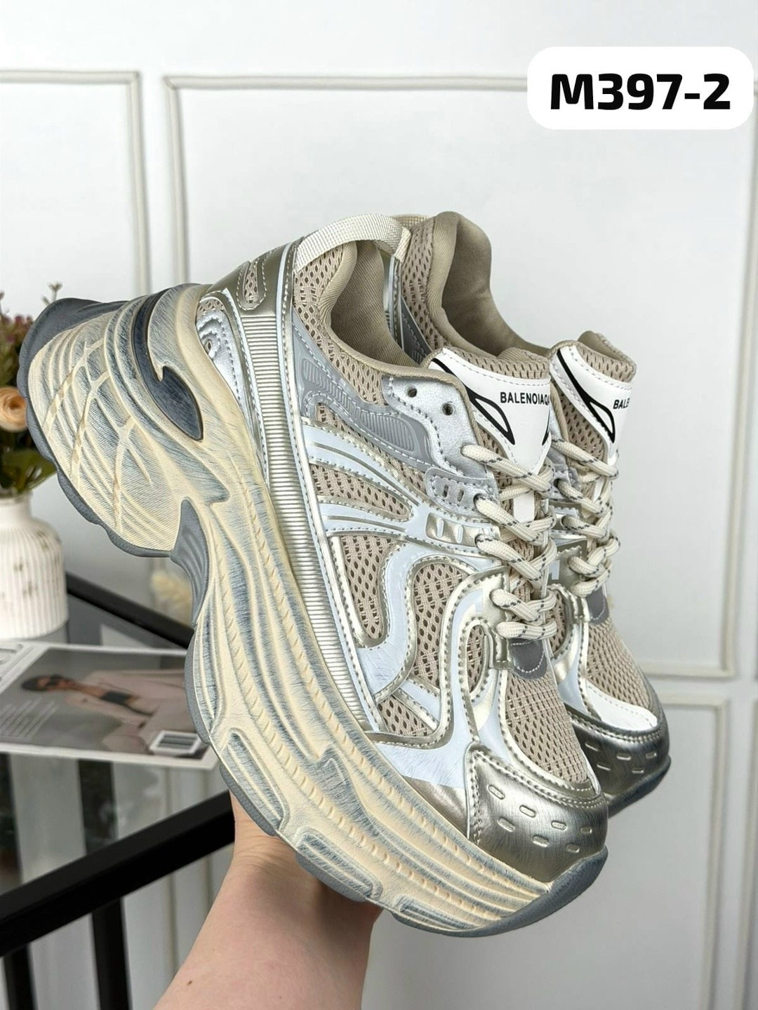 кроссовки женскиe,кроссовки,массивные кроссовки,кроссовки на платформе,серебряные кроссовки