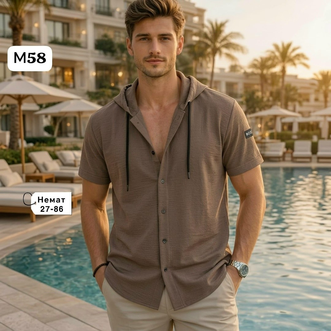 мужская мода,мужская курортная льняная рубашка,мужская курортная льняная рубашка cotosen,мужчина модель,мужчин