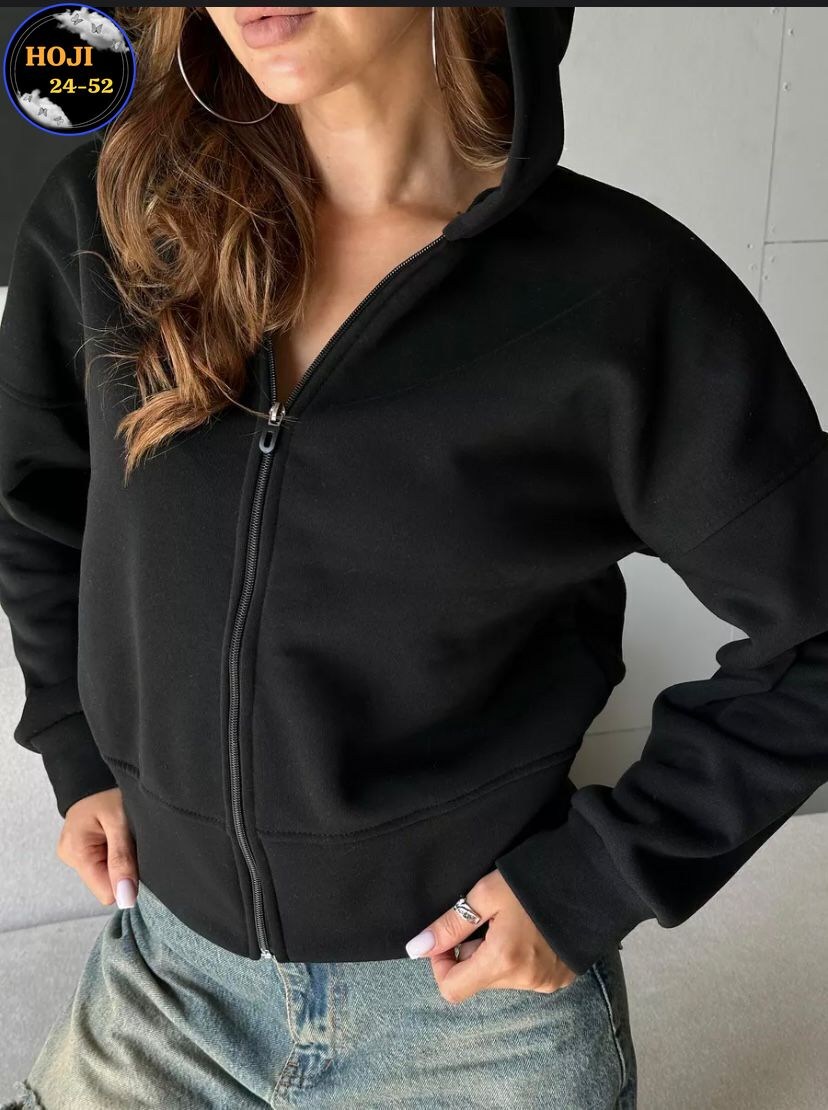 кофта на флисе,худи женское на флисе,толстовка женская,черная кофта на молнии женская оверсайз,зип худи оверсайз женский