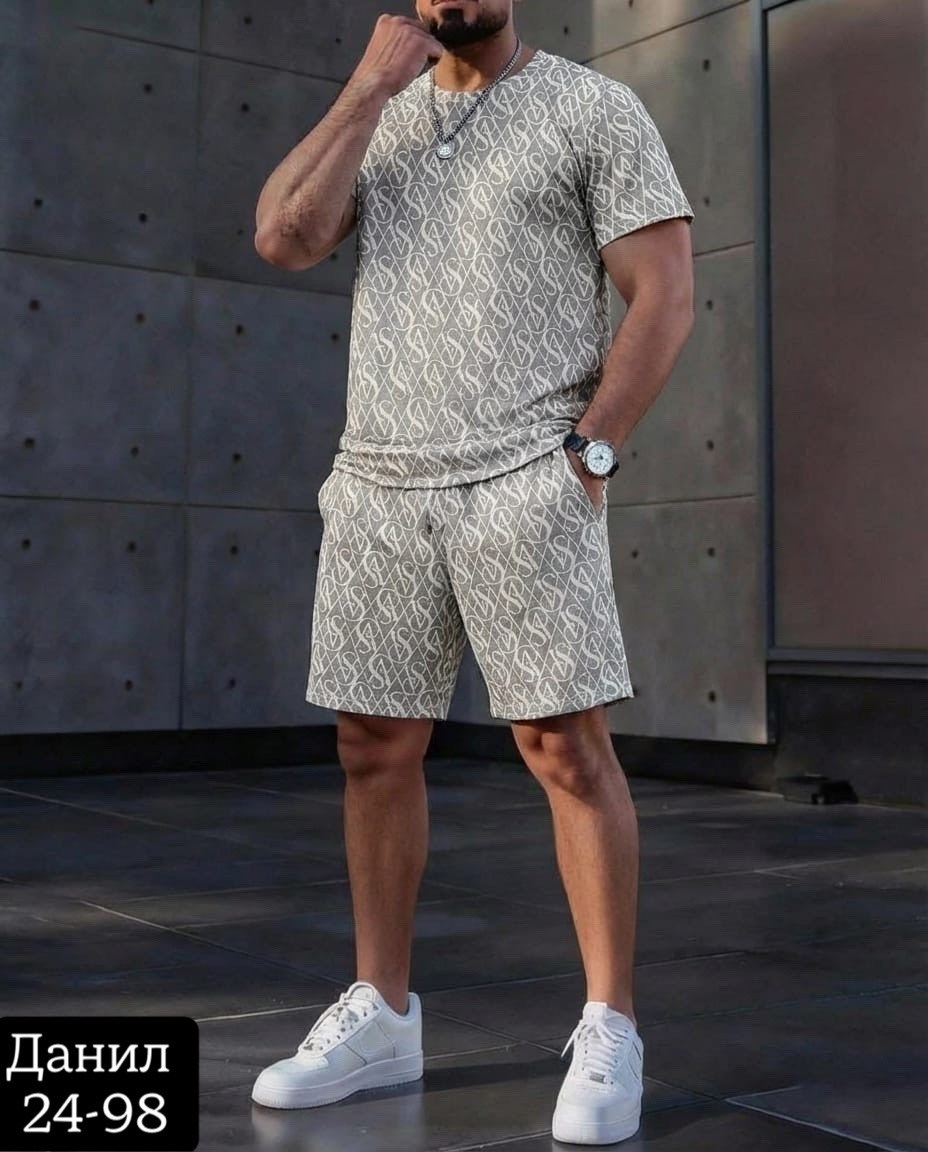 костюм спортивный с шортами мужской,мужская мода,костюм для мужчин,мужские летние костюмы,мужские шорты